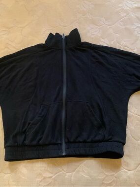 Danskin Zip-Up Jacket, Black, Size:M